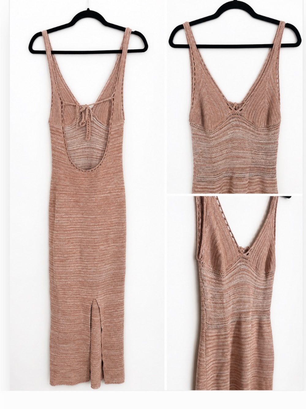 Torn by Ronny Kobo Sleeveless V-Neck Maxi Dress in Camel - Picture 4 of 5